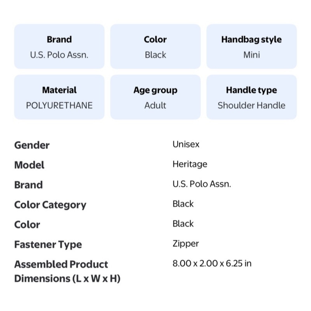 U.S. POLO ASSN. HERITAGE CROSSBODY BAG - Picture 4 of 4
